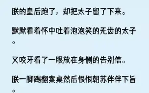 【完结文】朕的皇后跑了，却把太子留了下来。默默看着怀中吐着泡泡笑的无齿的太子。又...