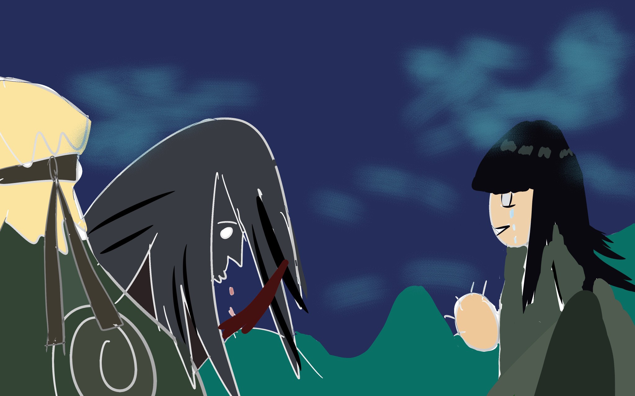 火影忍者宁次之死 超像の指绘(指封面)_哔哩哔哩_bilibili