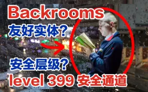 【Backrooms后室/解析】level 399-安全通道，拥有友好实体的安全level？【都市传说】