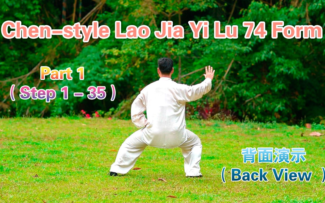 [图]陈氏太极老架一路74 (背面) 上集 Chen-style Tai Chi Lao Jia Yi Lu 74 Form (Back View) Part 1