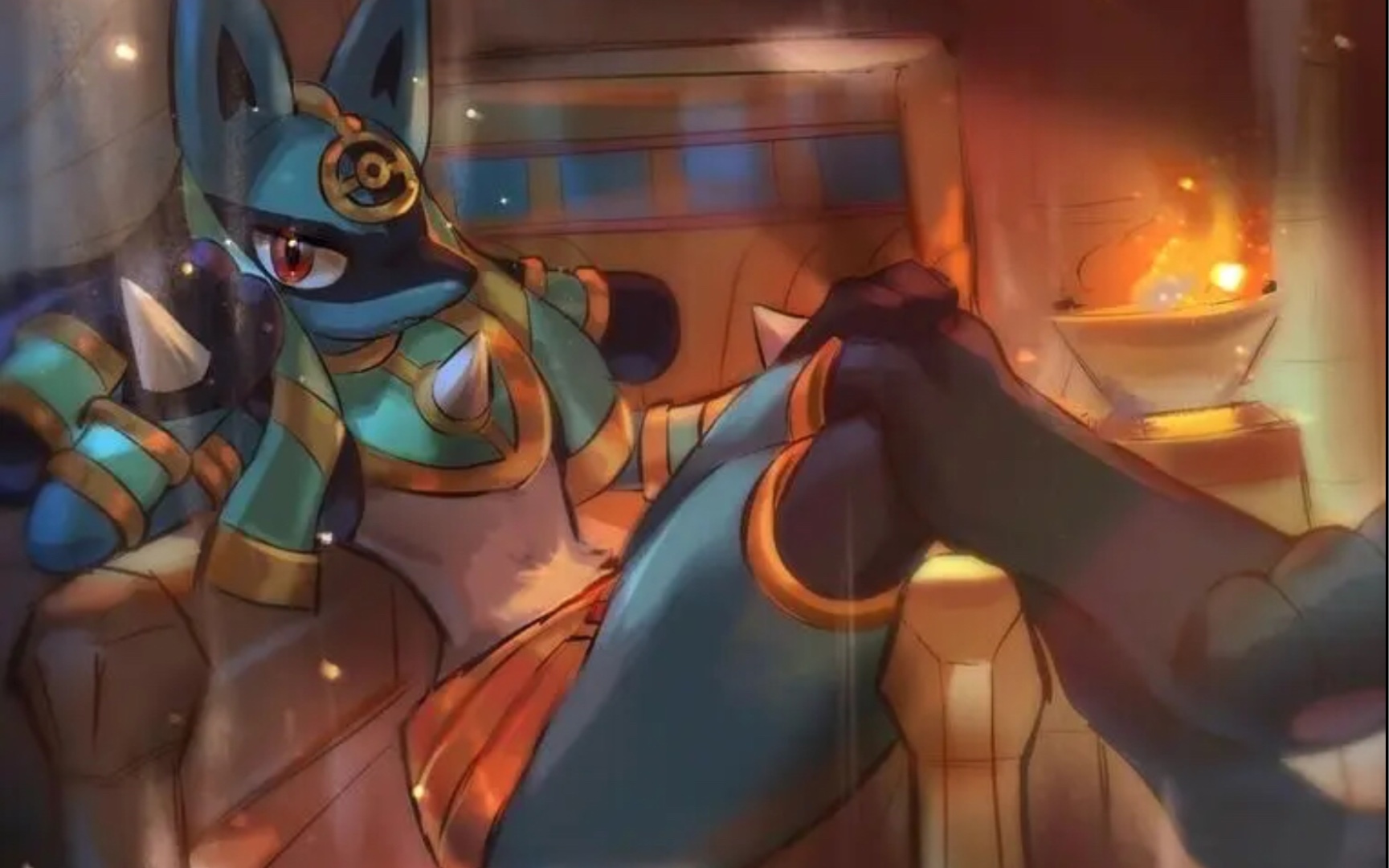 路卡利欧色气の埃及风