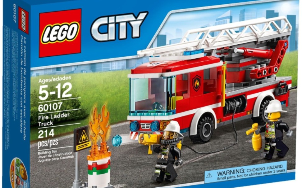乐高城市60107云梯消防车速组评测