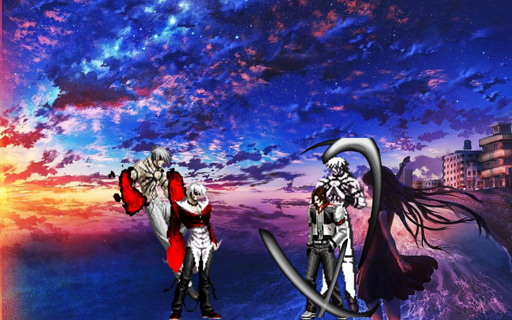 【mugen】:血炎大蛇八神vs极限大蛇白炎草_哔哩哔哩_bilibili