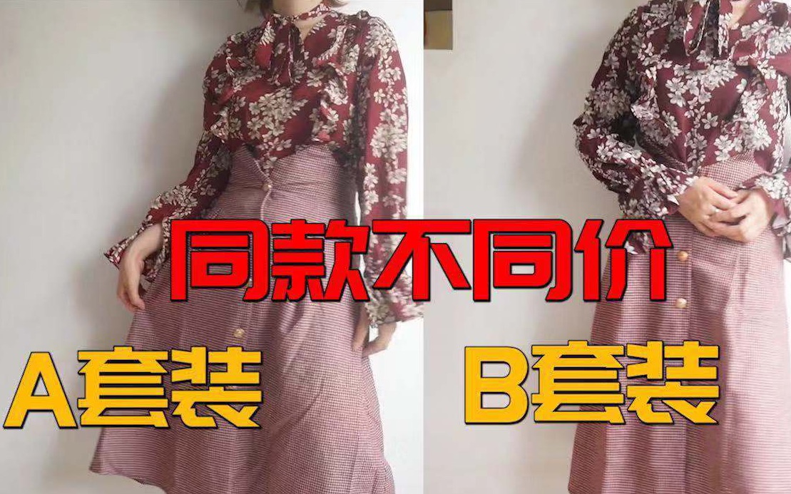 同款不同价,猪头和仙女的差距?淘宝上价格相差一倍的衣服到底有什么区别?哔哩哔哩bilibili