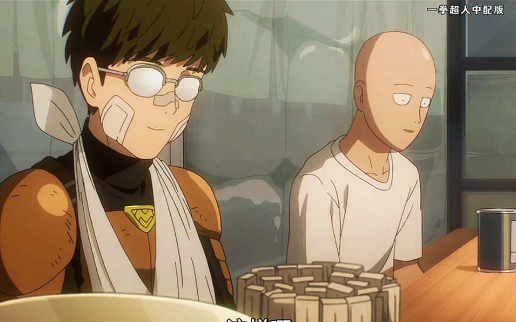 一拳超人:"琦玉晋升成功b级 无证骑士免费请关东煮庆祝"