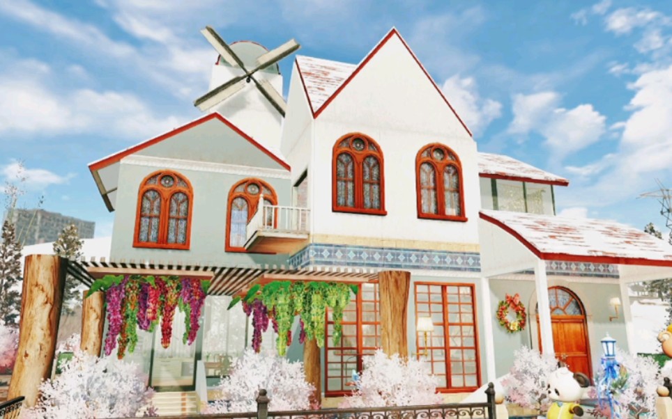 明日之后建筑设计—【漫漫白昼】单人田园风小房子