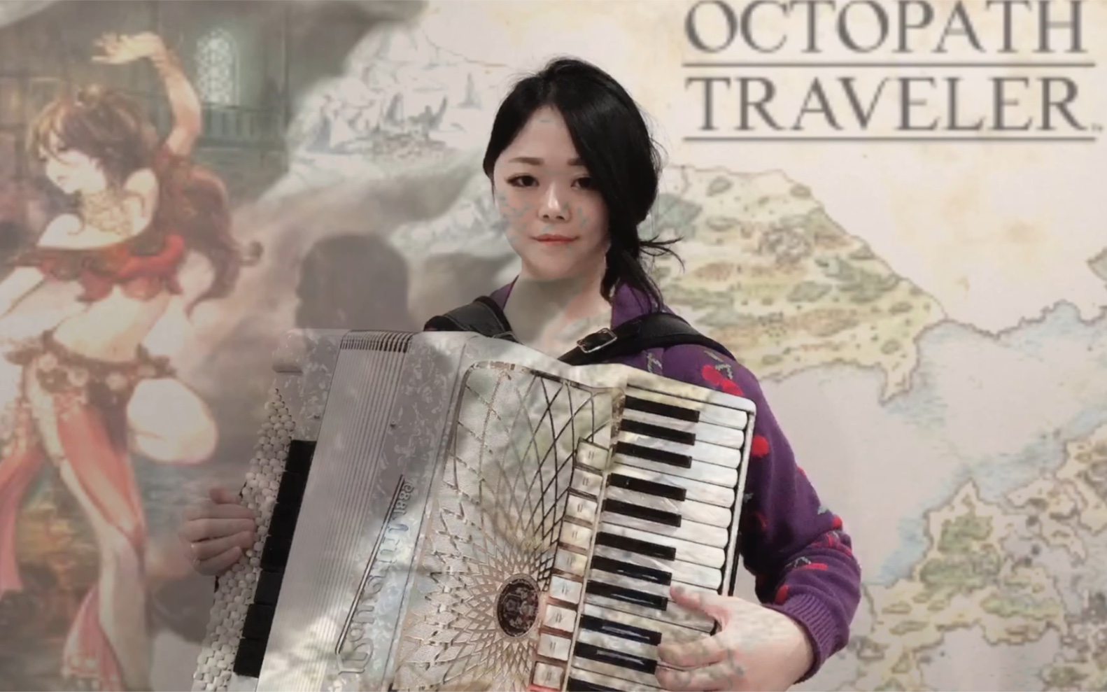 [图]【手风琴】八方旅人.舞娘 ｜octopath traveler Dancer|踊り子プリムロゼのテーマ Yasunori Noshiki|手风琴改编：仲凯