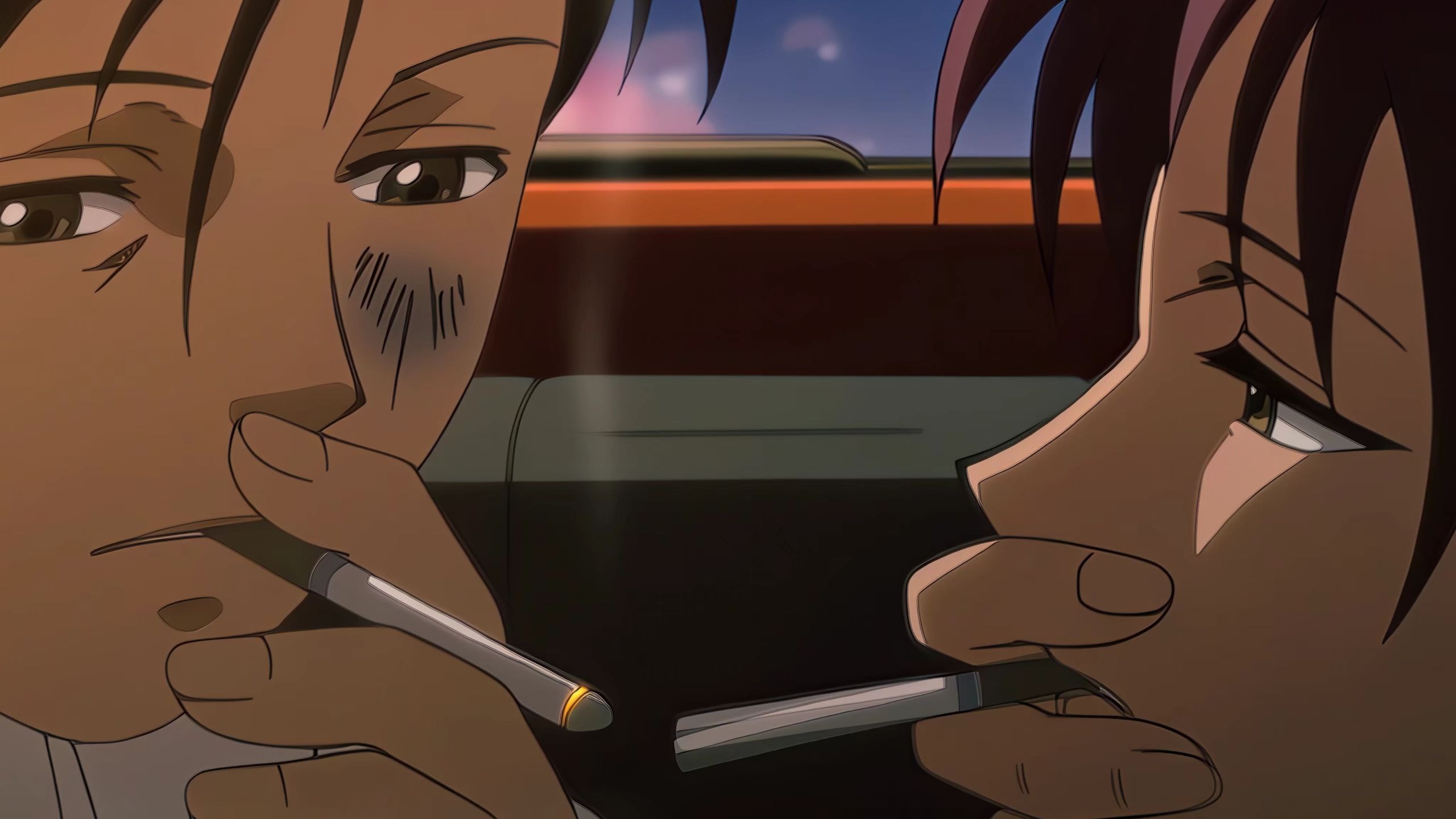 "smoke kiss"抽烟式接吻