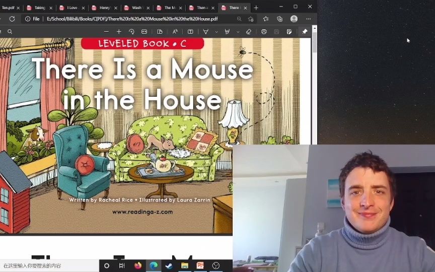 [图]跟大白读 RAZ C级 There is a Mouse in the House