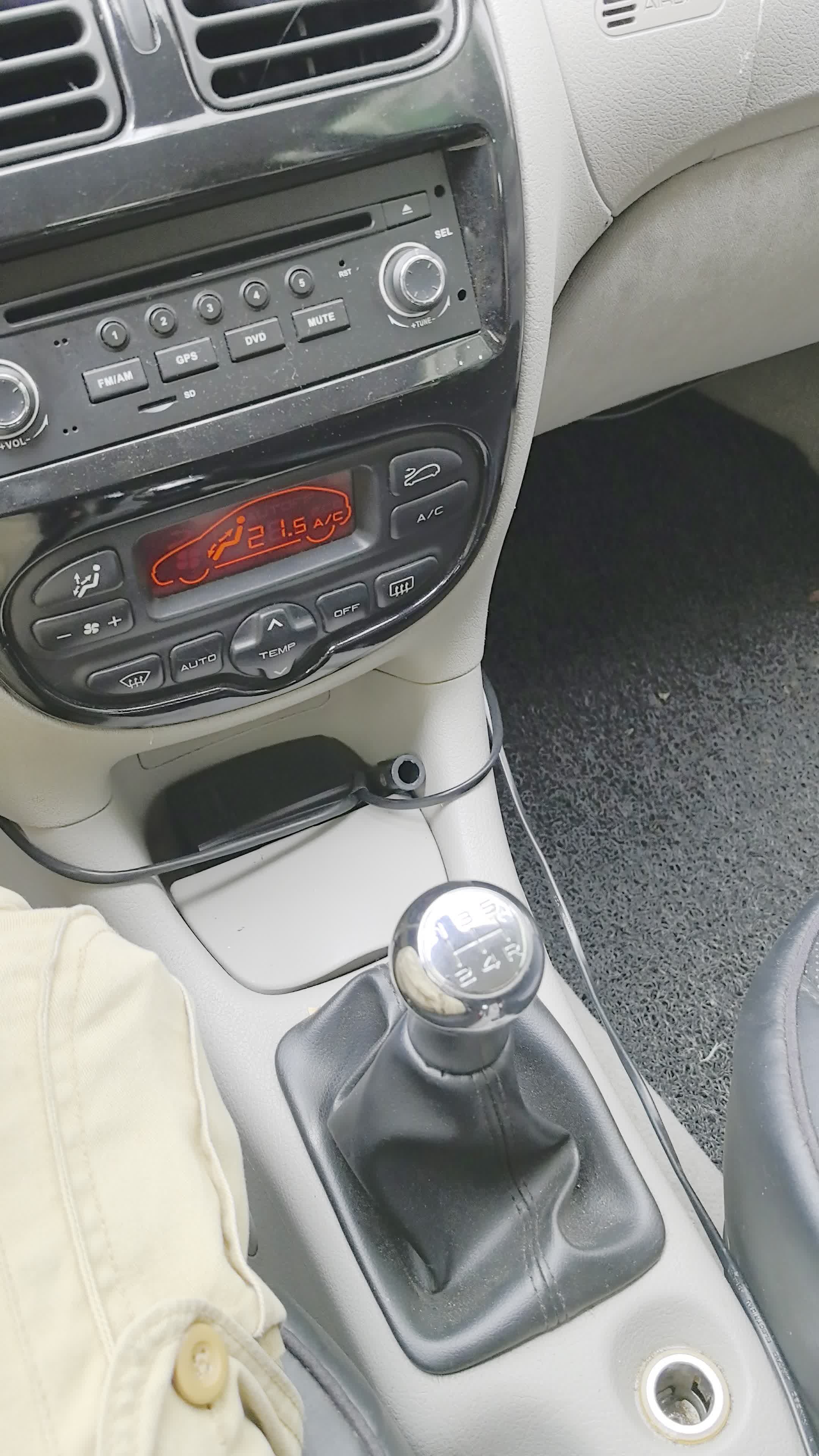 在2006年的标致206天鹅绒内饰1