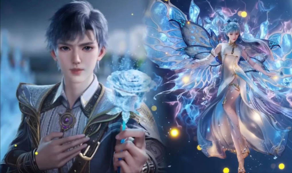 霍雨浩送冰玫瑰,单膝下跪像求婚,王冬儿开武魂绝美
