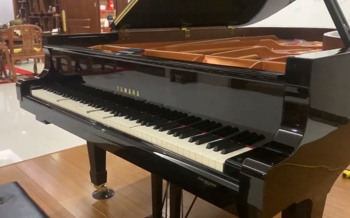 雅马哈c7加装上freekey自动演奏系统,钢琴大师为您演奏