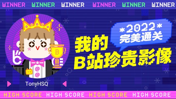 TonyHSQ的2022通关之路竟然获得了这些成就......哔哩哔哩bilibili