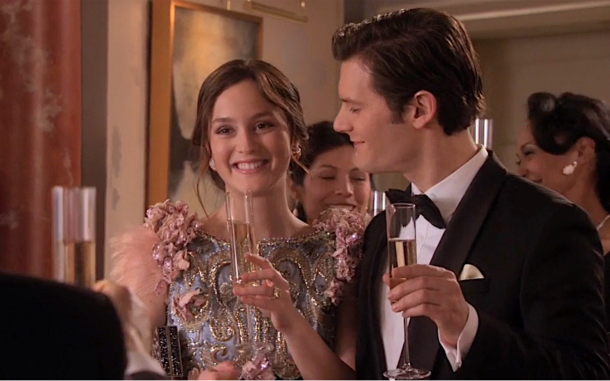 gossipgirl绯闻女孩blair和louis的订婚庆祝派对