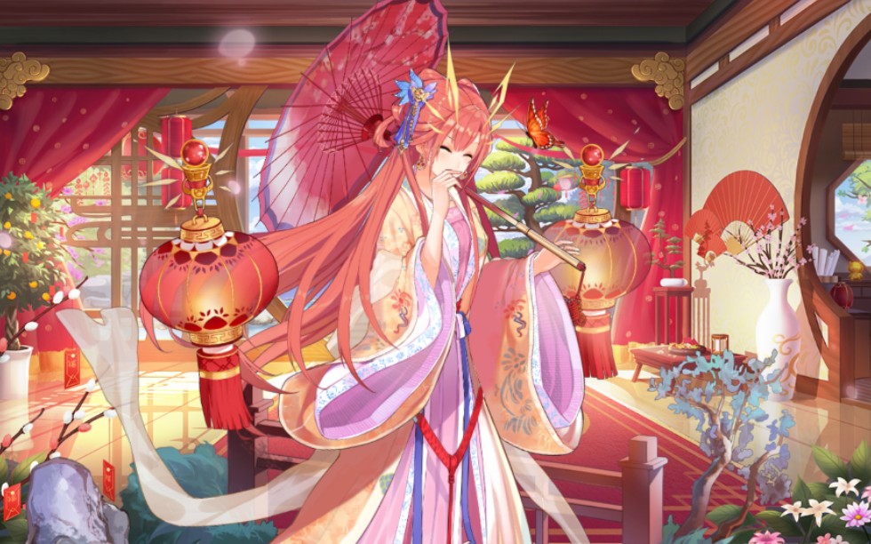 【方舟指令】羲和 春巡茜live2d皮肤展示