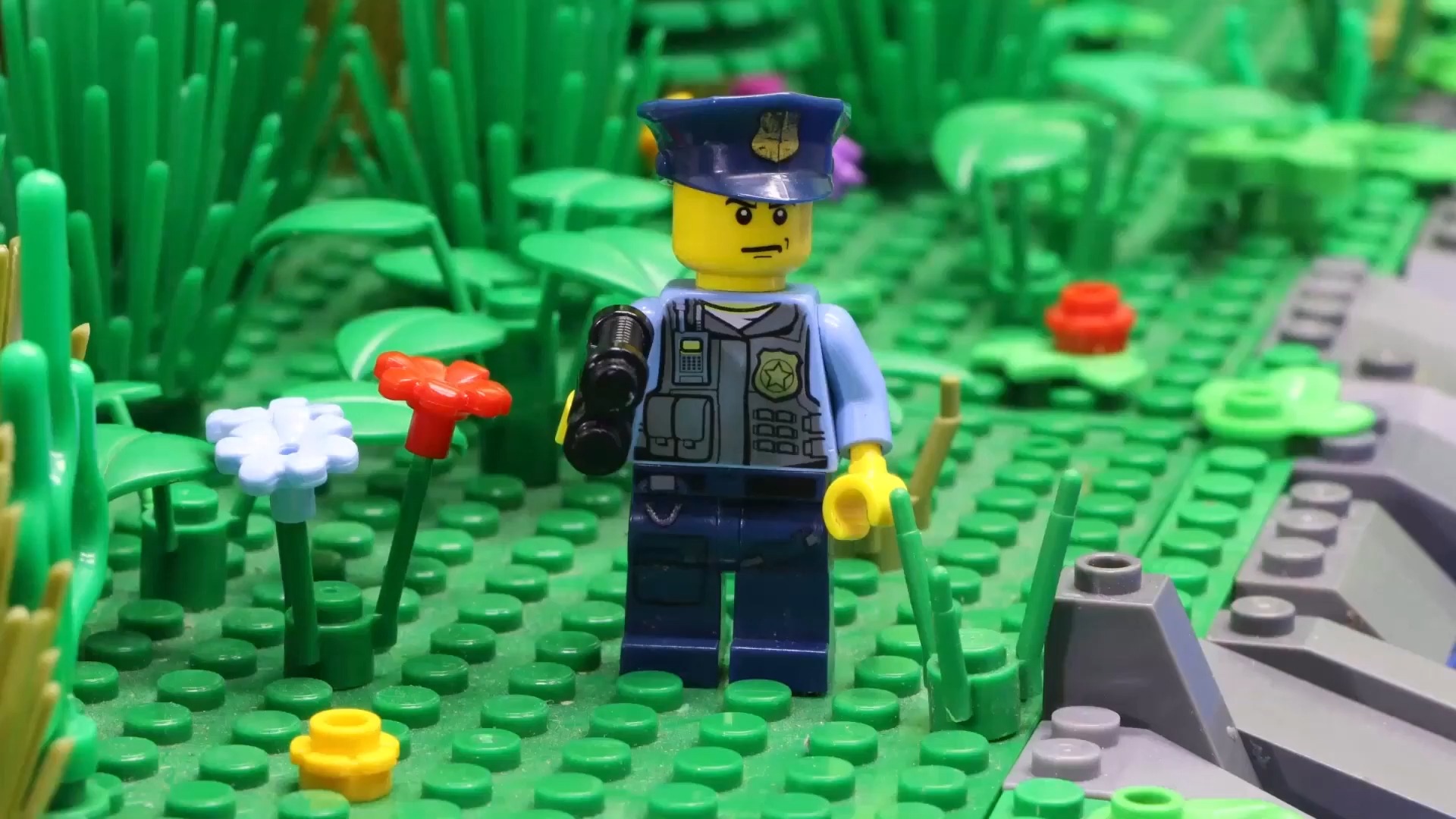lego-定格动画-乐高厕所僵尸大战警察特警