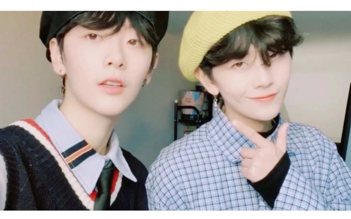 刘梦双胞胎姐妹俩太帅了太帅了创造营2020加油