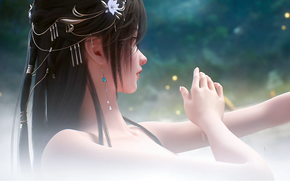 【完美世界】第142集,最美仙子沐浴,石昊赚大了!清漪4k超清壁纸