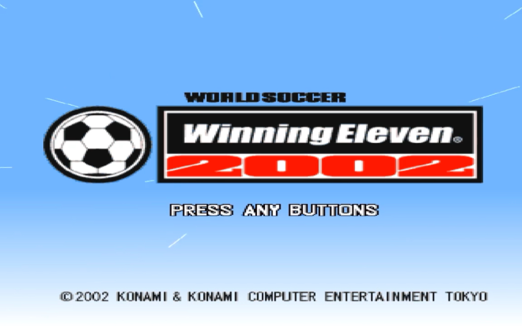 [图]经典PS1游戏回顾：实况世界足球2002 WORLD SOCCER WINNING ELEVEN 2002片头 #世界杯 #实况足球 #经典游戏