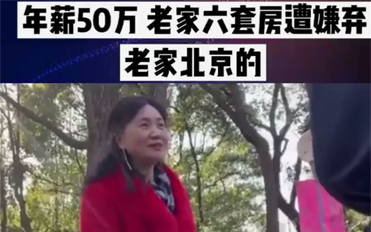 自闭了 年薪50万家有六套房相亲仍被大妈嫌弃哔哩哔哩bilibili