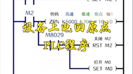 设备上电回原点,PLC程序我们可以这样写哔哩哔哩bilibili