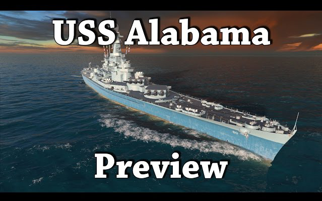 战舰世界 8级金币战列舰 阿拉巴马 预览- wows