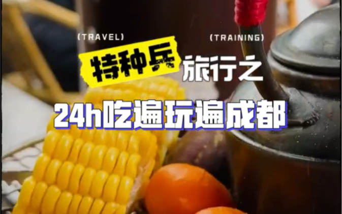 特种兵旅行|24小时“吃遍玩遍”成都哔哩哔哩bilibili