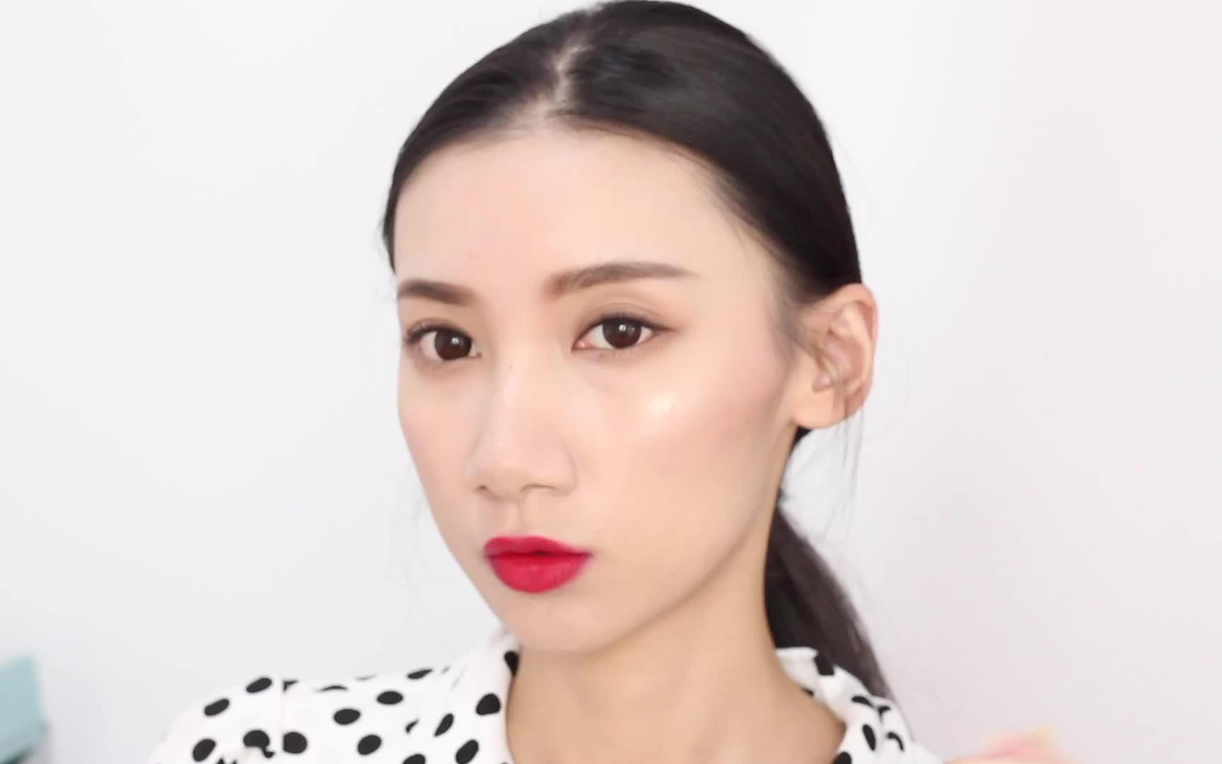 日常气质红唇妆分享一个上班绝对可以画的妆容分享