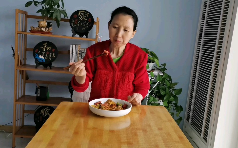 亲手制作烤冷面太好吃了真香