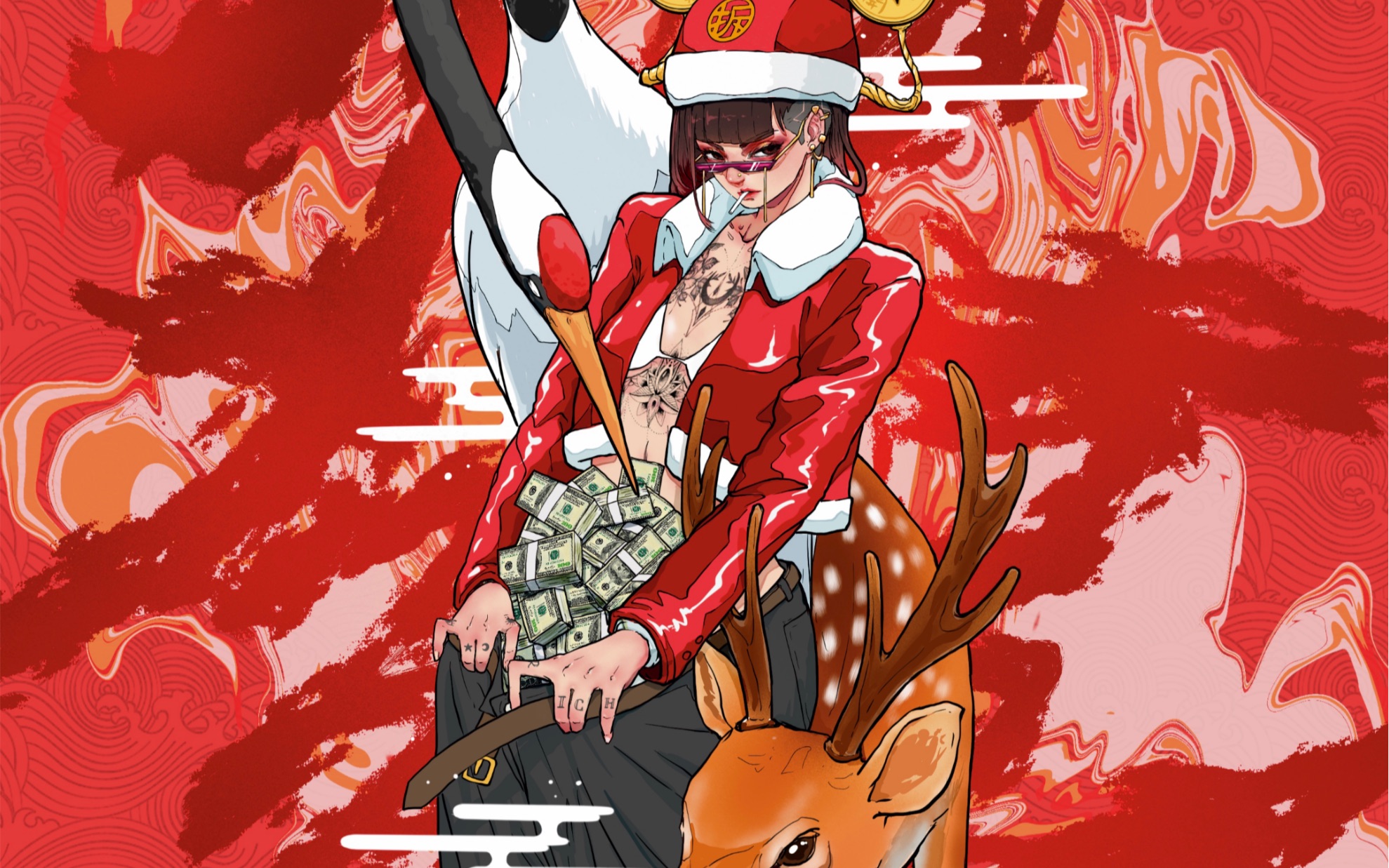 【procreate】【黄师虎】真·腰缠万贯_哔哩哔哩 (゜-゜)つロ 干杯