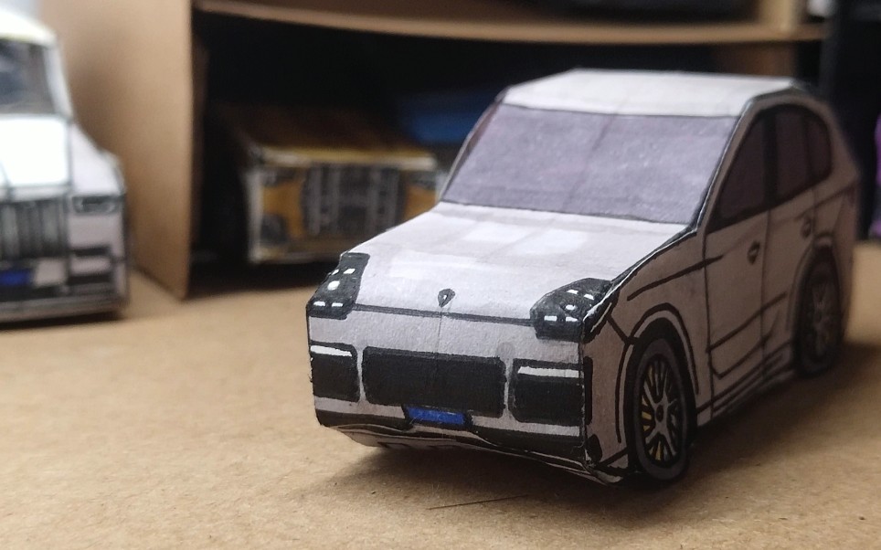 [accu汽车纸模工厂]保时捷 卡宴coupe