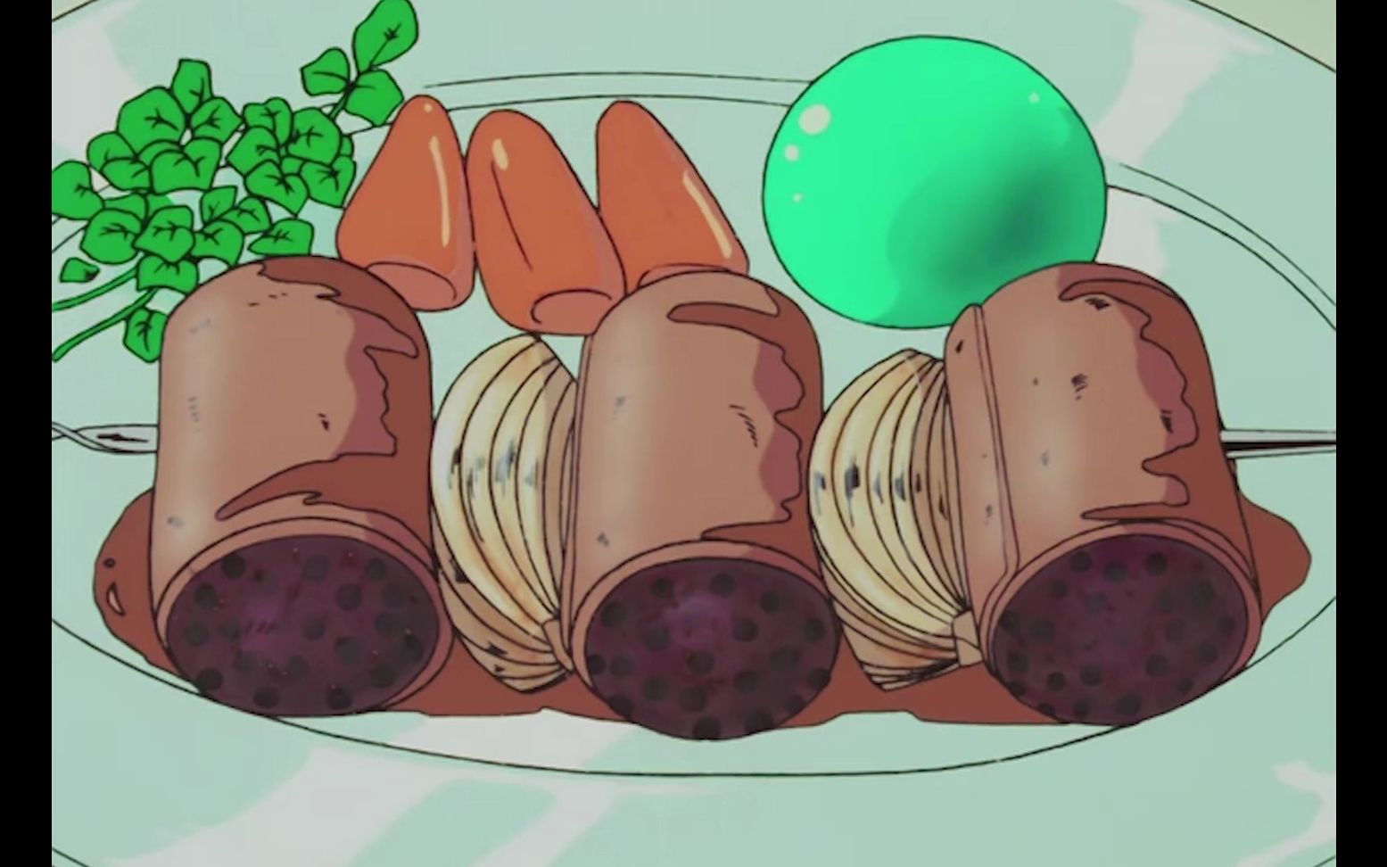 【动漫美食】伙頭智多星:蒸烤汉堡与串烧汉堡