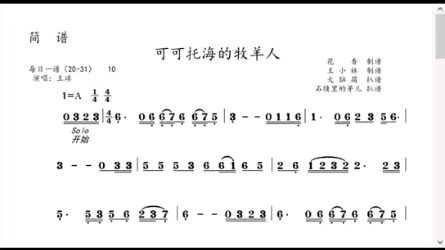 可可托海的牧羊人小提琴大提琴单簧管长笛萨克斯小号长号圆号独奏谱