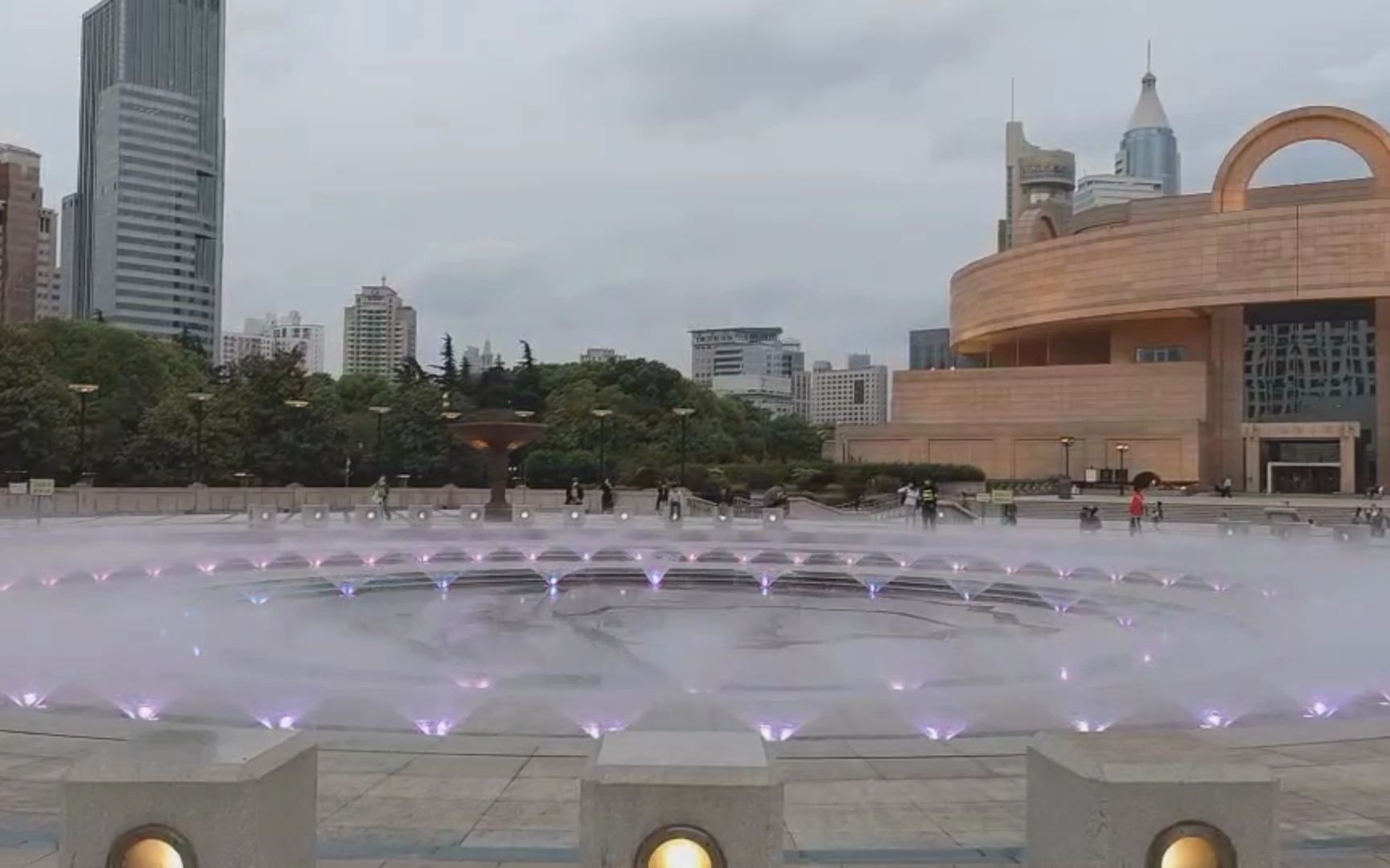 上海人民广场喷泉-晚六点场part1