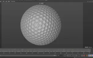 Download Video: c4d建模教程：六边形高尔夫球，建模技巧
