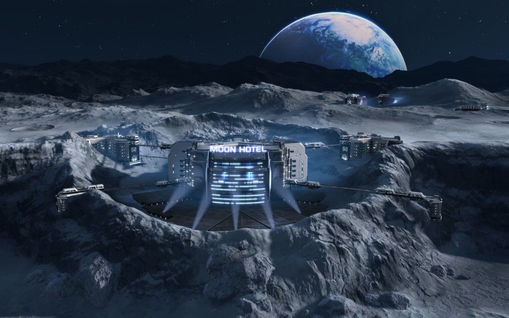 纪元2205在月球建造月球宾馆