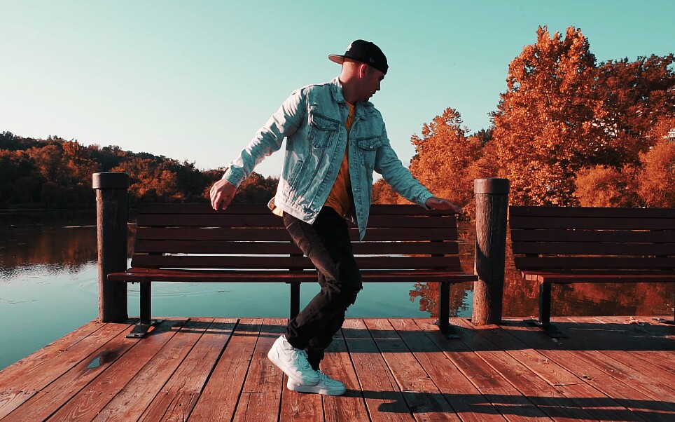 大神popping john唯美夕阳下超强控制freestyle