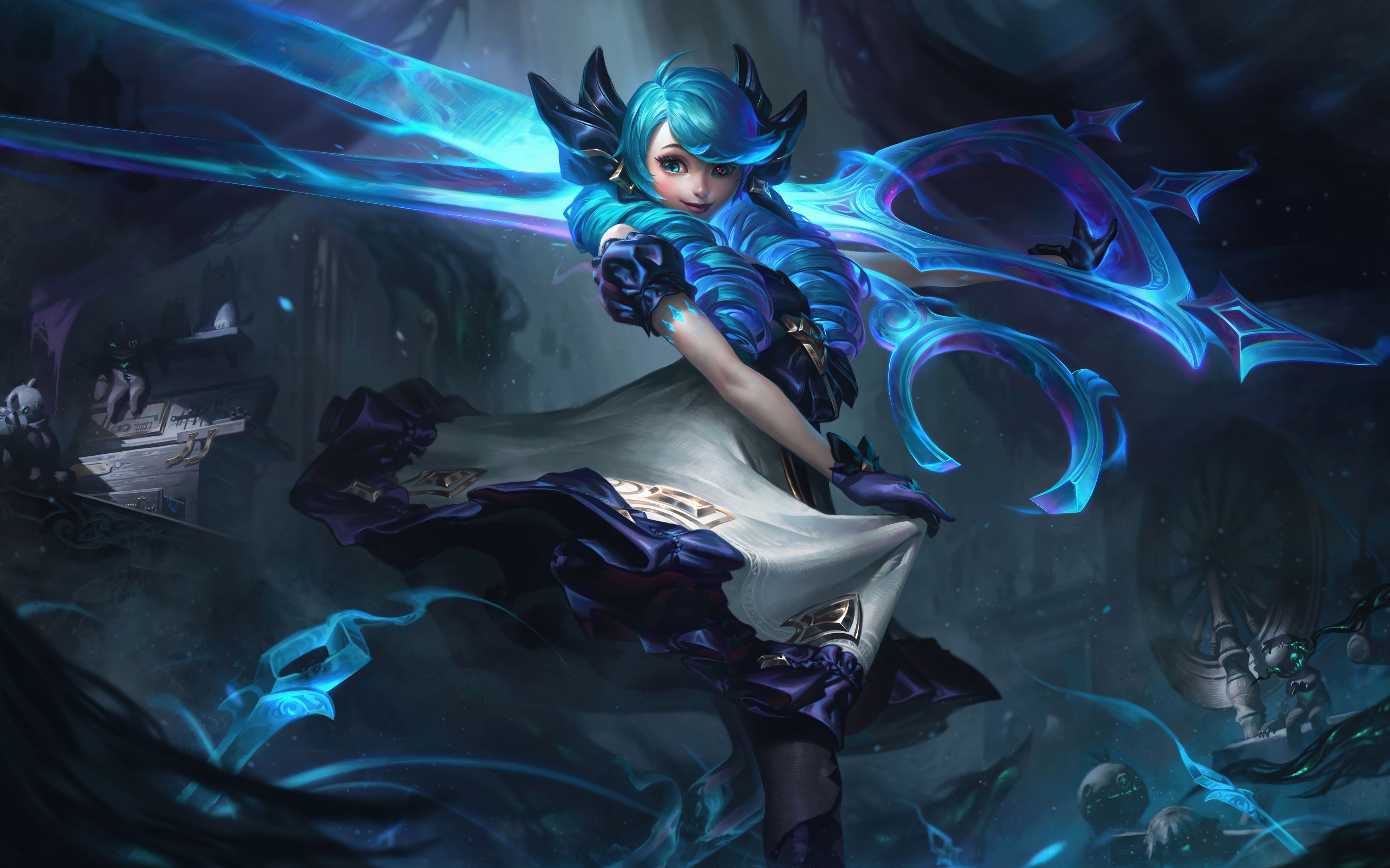 活动  英雄联盟"格温"剪刀武器模型建模案例讲解