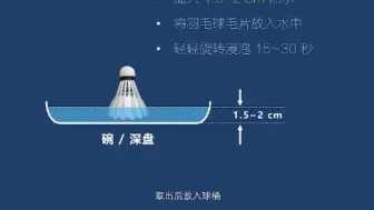 Скачать видео: 羽毛球三种常用的加湿法。学会正确为羽毛球加湿，获得最佳的打感，延长羽毛球使用寿命。省钱就靠自己努力了。