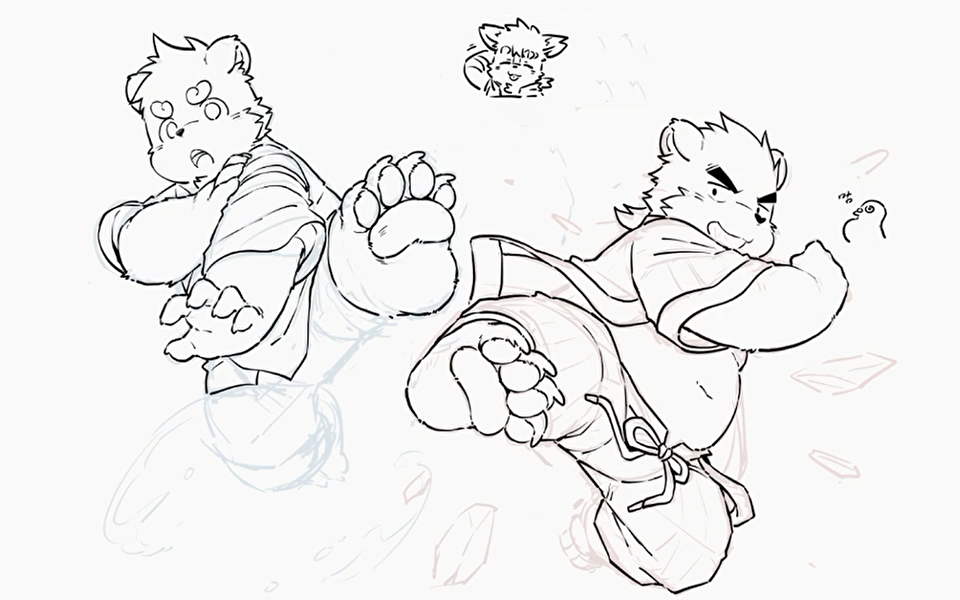 20210205《全兽出击》作者-狼小魂 深夜画画直播(录屏)_哔哩哔哩_bili