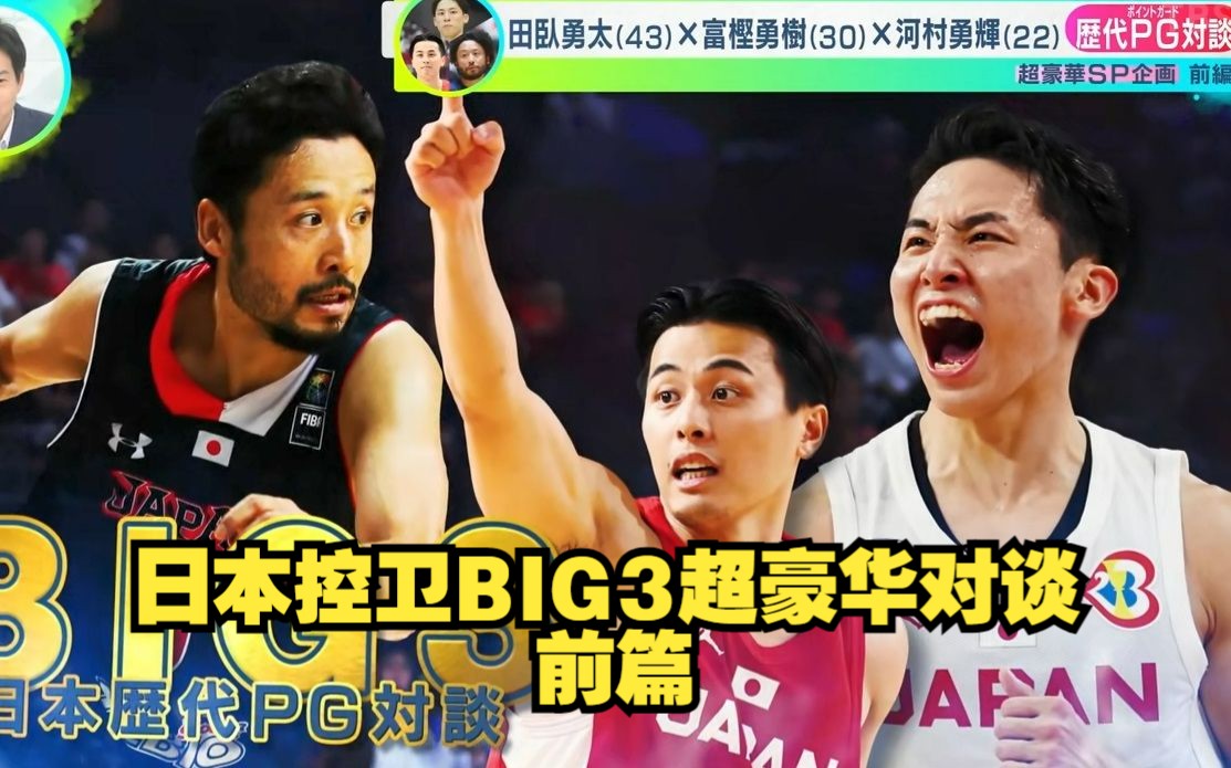 【Maple's Circus】田卧富坚河村日本控卫BIG3超豪华对谈(前篇)哔哩哔哩bilibili