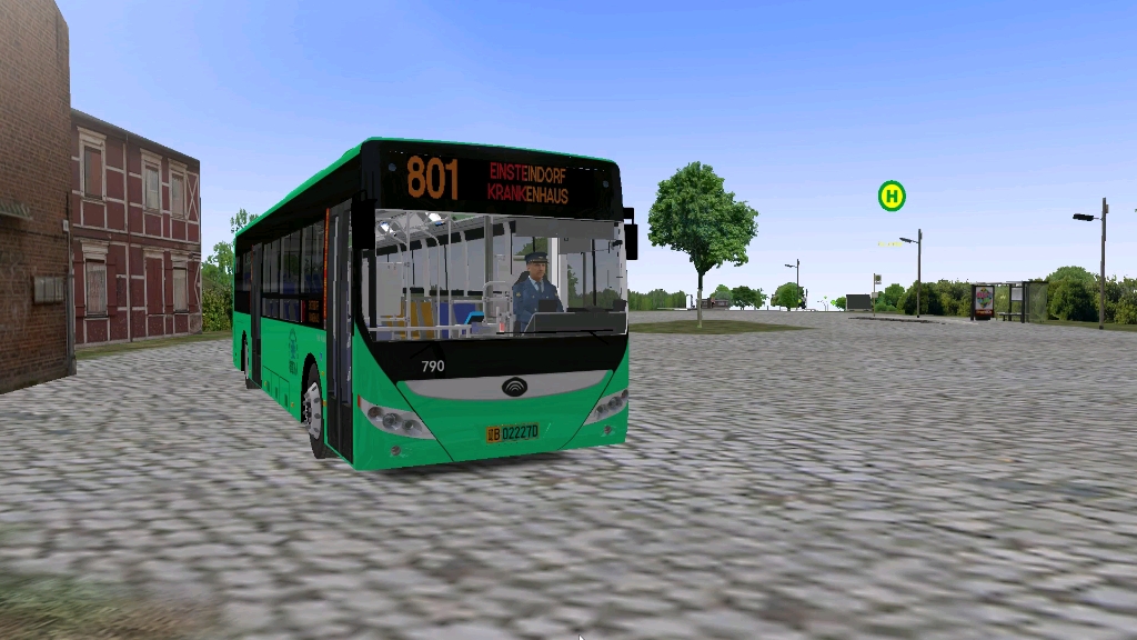 巴士模拟2大连昌赫涂装的宇通e10并伴有真车的嘎吱嘎吱嘎吱响运营在