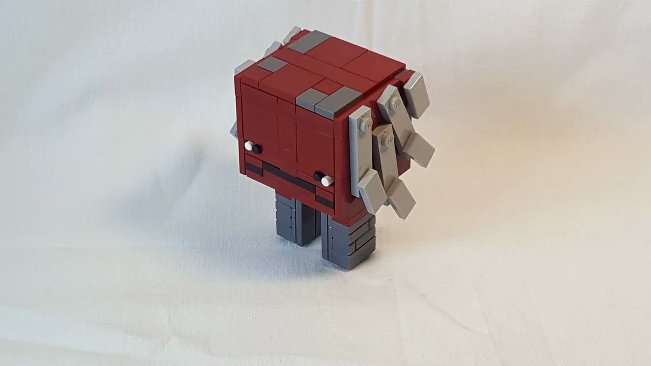 乐高moc教程 我的世界 炽足兽 拼搭指南