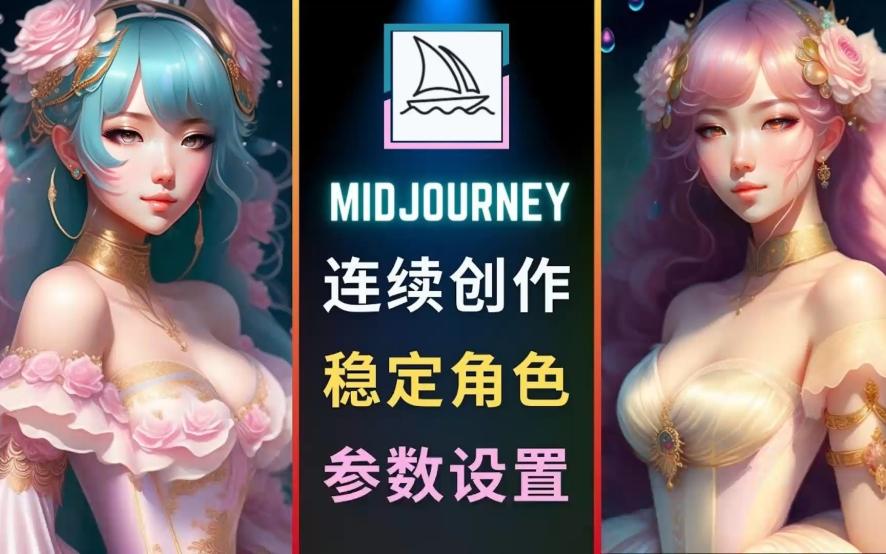 实操脚程:利用AI绘画工具Midjourney V4实现连续性的人物创作 – 如何创建稳定的角色,适合创作漫画,故事,动画 ,参数设置哔哩哔哩bilibili