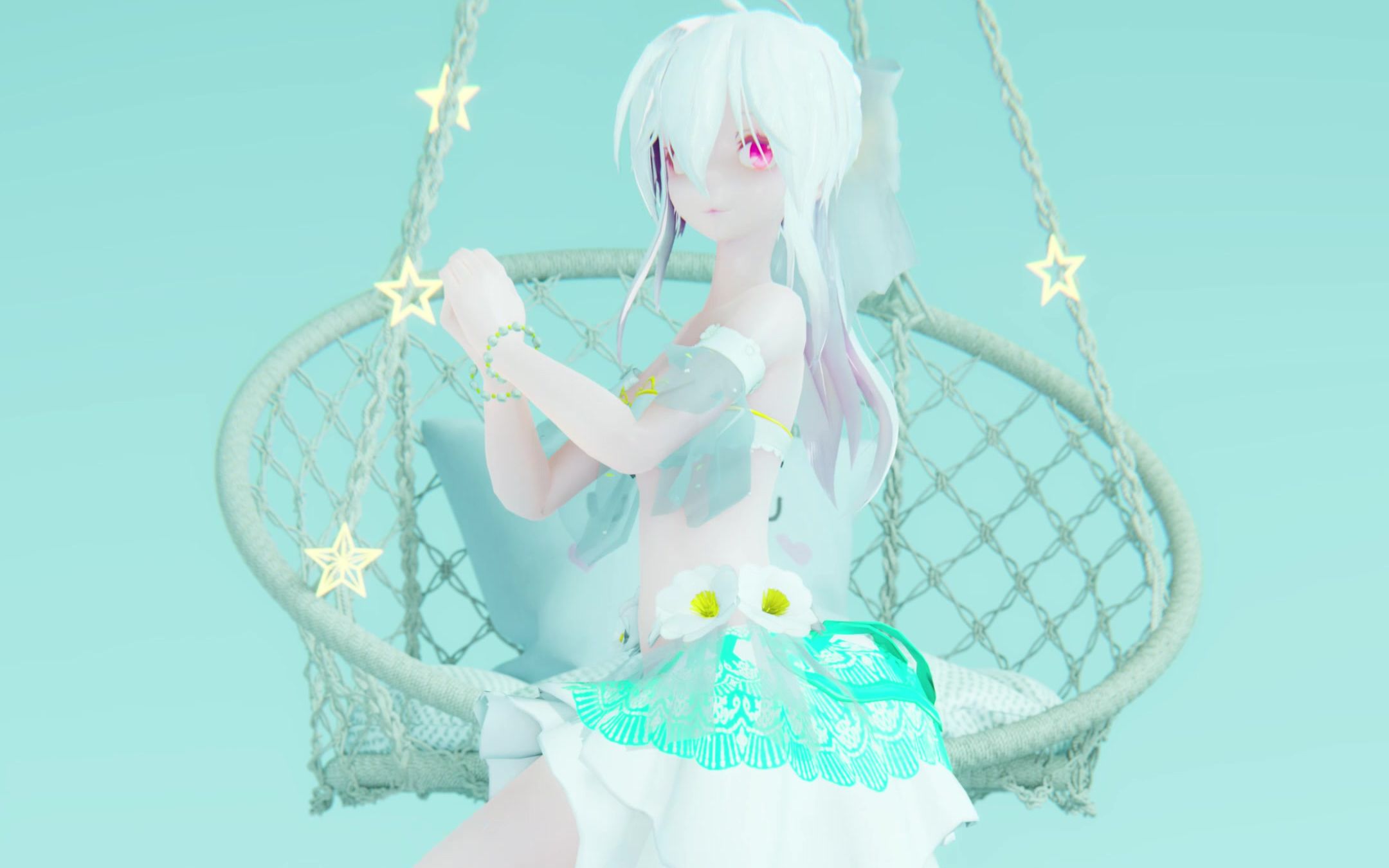 【MMD4K】simmertime(茶花缤纷 Haku)哔哩哔哩bilibili