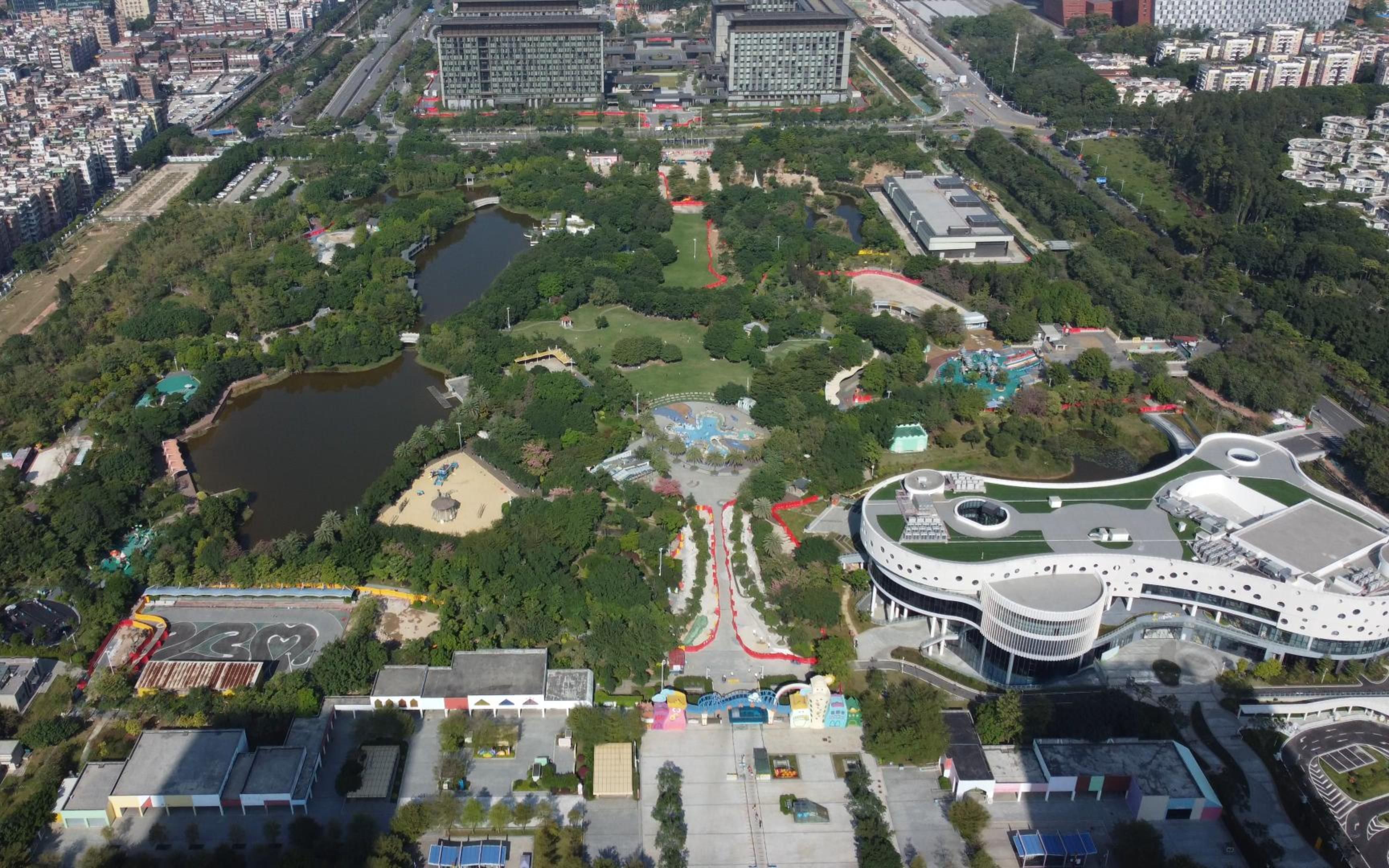 上帝视角看广州-机场路怡发广场到广州市儿童公园