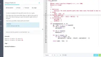 LintCode - Dynamic Programming 114 Unique Paths
