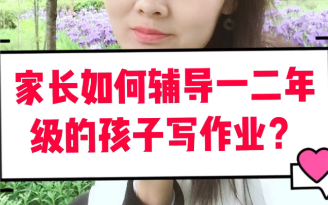 家长如何辅导一二年级的孩子写作业?加关注我来告诉你哔哩哔哩bilibili