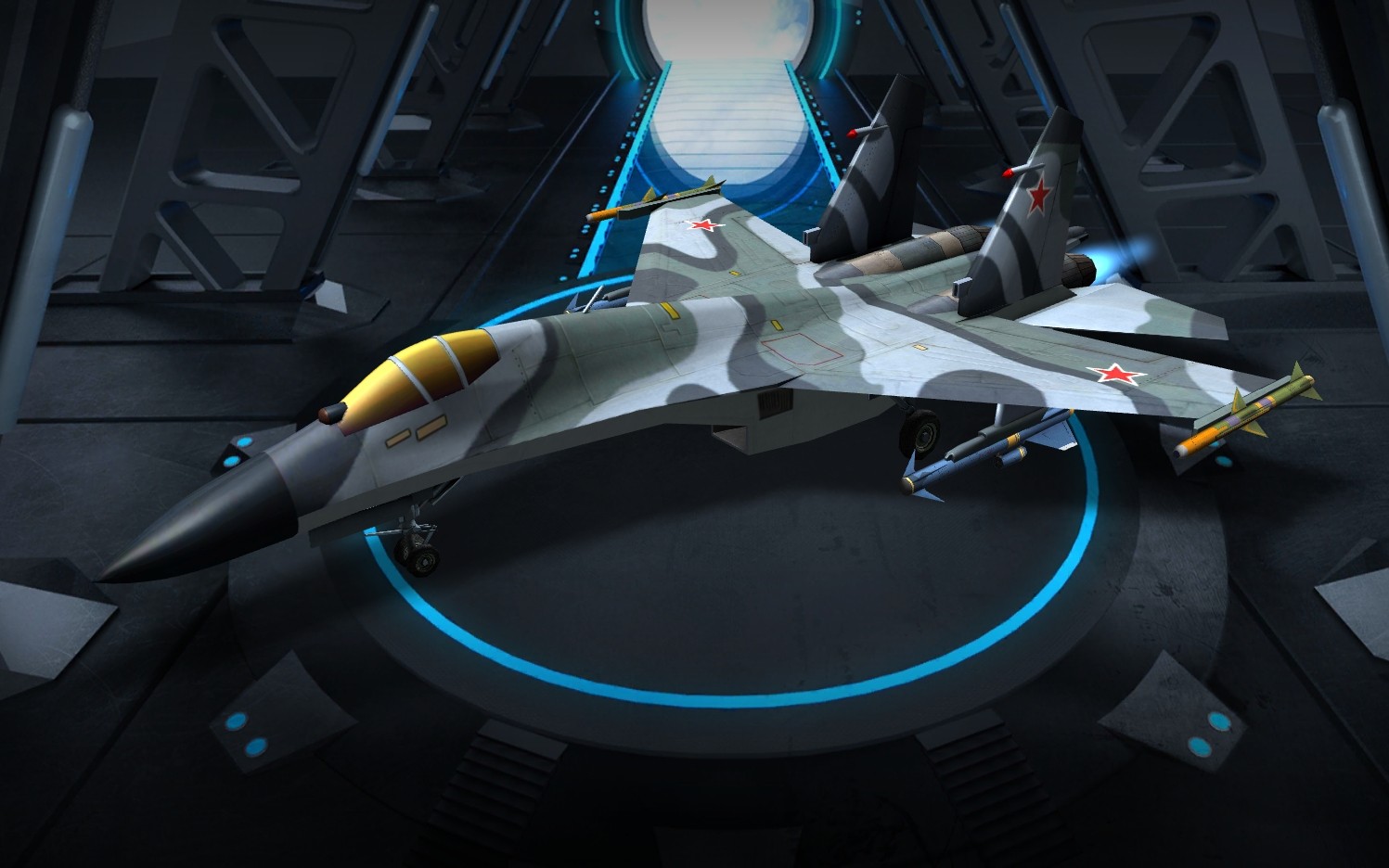 现代空战3dsu27侧卫战斗机