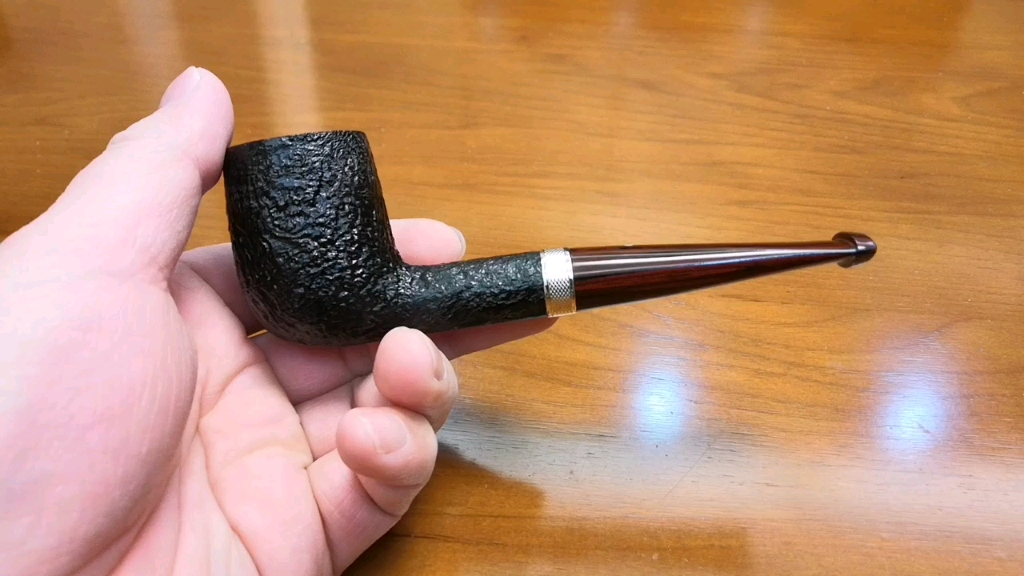 英国登喜路烟斗dunhill shell briar 3103银 经典英式撞球925银圈